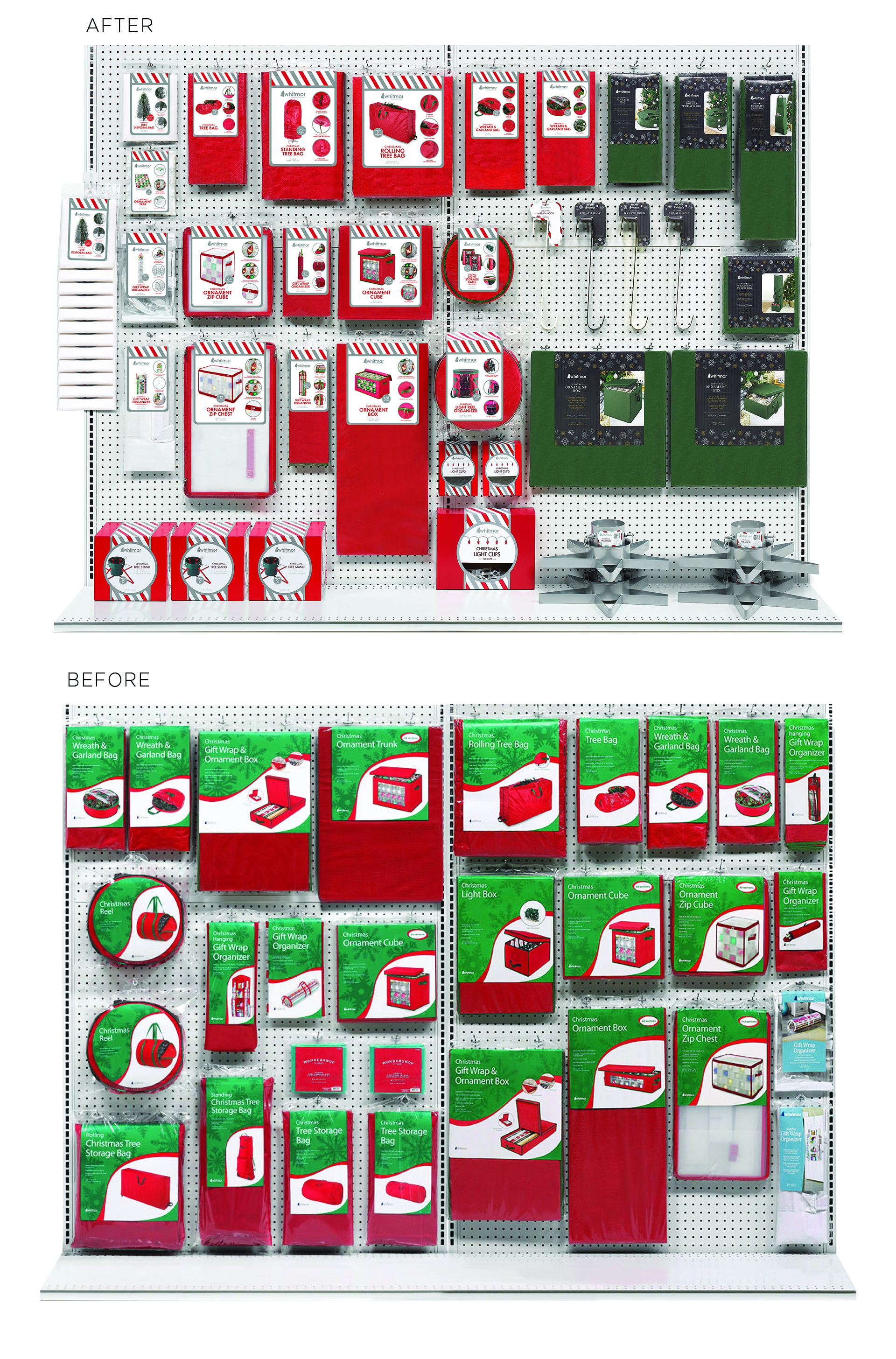 Christmas Planogram Before & After